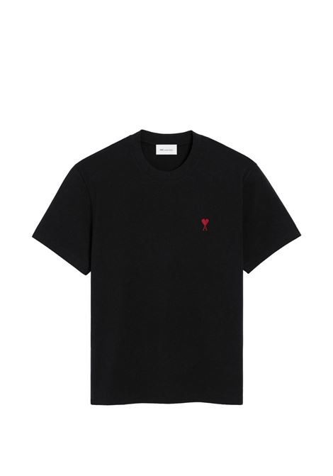 t-shirt adc uomo nera AMI PARIS | BFUTS035.724001